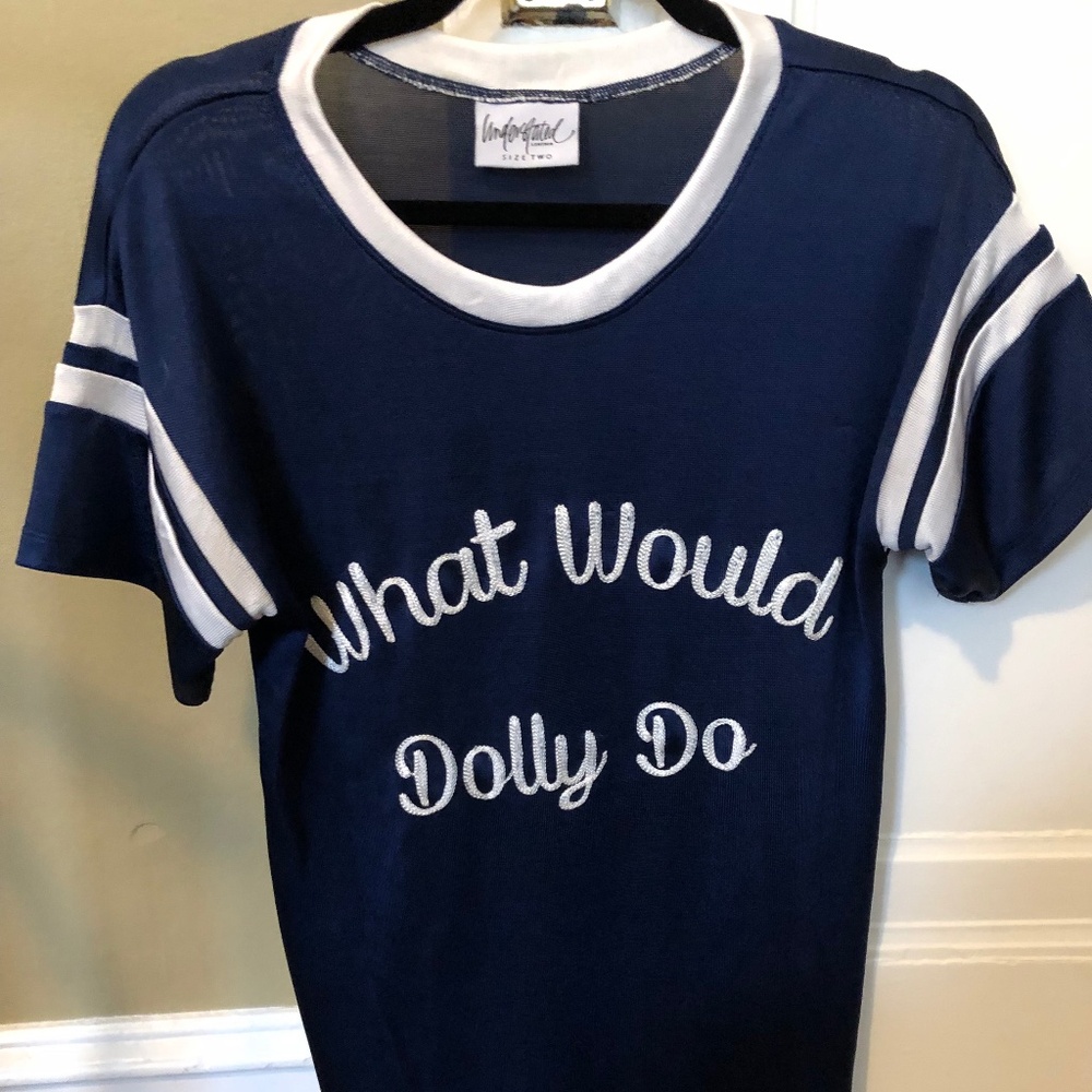 What Would Dolly Do Shirt Dolly Parton Embroidered Athletic Jersey Understated